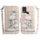 For Nokia C22 3D Colored Horizontal Flip Leather Phone Case(Squirrels) - 1