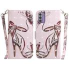 For Nokia G42 3D Colored Horizontal Flip Leather Phone Case(Butterfly High-heeled) - 1