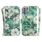 For Nokia G42 3D Colored Horizontal Flip Leather Phone Case(Watercolor Flower) - 1