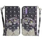 For Nokia G42 3D Colored Horizontal Flip Leather Phone Case(Hug Cat) - 1