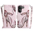 For Tecno Camon 20 Pro 5G 3D Colored Horizontal Flip Leather Phone Case(Butterfly High-heeled) - 1
