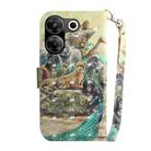For Tecno Camon 20 Pro 5G 3D Colored Horizontal Flip Leather Phone Case(Zoo) - 3