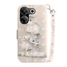 For Tecno Camon 20 Pro 5G 3D Colored Horizontal Flip Leather Phone Case(Squirrels) - 3