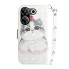 For Tecno Camon 20 Pro 5G 3D Colored Horizontal Flip Leather Phone Case(Cute Cat) - 3