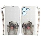 For Tecno Pova 5 3D Colored Horizontal Flip Leather Phone Case(Pug) - 1