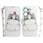 For Tecno Pova 5 3D Colored Horizontal Flip Leather Phone Case(Cute Cat) - 1