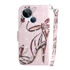 For Tecno Spark 10 5G 3D Colored Horizontal Flip Leather Phone Case(Butterfly High-heeled) - 3