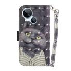 For Tecno Spark 10 5G 3D Colored Horizontal Flip Leather Phone Case(Hug Cat) - 3