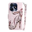 For Tecno Spark 10 Pro 3D Colored Horizontal Flip Leather Phone Case(Butterfly High-heeled) - 3