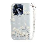 For Tecno Spark 10 Pro 3D Colored Horizontal Flip Leather Phone Case(Magnolia) - 3