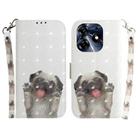 For Tecno Spark 10 Pro 3D Colored Horizontal Flip Leather Phone Case(Pug) - 1