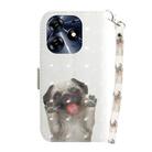 For Tecno Spark 10 Pro 3D Colored Horizontal Flip Leather Phone Case(Pug) - 3