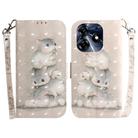 For Tecno Spark 10 Pro 3D Colored Horizontal Flip Leather Phone Case(Squirrels) - 1