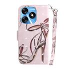For Tecno Spark 10 / Spark 10C 3D Colored Horizontal Flip Leather Phone Case(Butterfly High-heeled) - 3