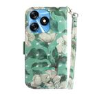 For Tecno Spark 10 / Spark 10C 3D Colored Horizontal Flip Leather Phone Case(Watercolor Flower) - 3