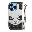 For Tecno Spark 10 / Spark 10C 3D Colored Horizontal Flip Leather Phone Case(Angry Bear) - 3