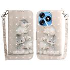For Tecno Spark 10 / Spark 10C 3D Colored Horizontal Flip Leather Phone Case(Squirrels) - 1