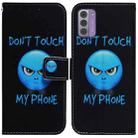 For Nokia G42 Coloured Drawing Flip Leather Phone Case(Anger) - 1