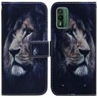 For Nokia XR21 Coloured Drawing Flip Leather Phone Case(Lion) - 1