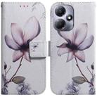 For Infinix Hot 30 Play Coloured Drawing Flip Leather Phone Case(Magnolia) - 1