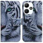 For Infinix Hot 30i Coloured Drawing Flip Leather Phone Case(Tiger) - 1