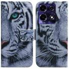 For Infinix Note 30 Coloured Drawing Flip Leather Phone Case(Tiger) - 1