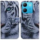 For Infinix Smart 7 African Coloured Drawing Flip Leather Phone Case(Tiger) - 1