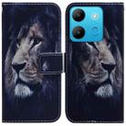 For Infinix Smart 7 African Coloured Drawing Flip Leather Phone Case(Lion) - 1