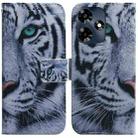 For Infinix Hot 30 Coloured Drawing Flip Leather Phone Case(Tiger) - 1