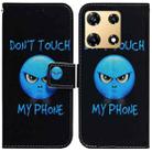 For Infinix Note 30 Pro Coloured Drawing Flip Leather Phone Case(Anger) - 1