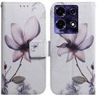 For Infinix Note 30i Coloured Drawing Flip Leather Phone Case(Magnolia) - 1