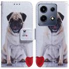 For Infinix Note 30 VIP Coloured Drawing Flip Leather Phone Case(Pug) - 1