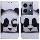 For Infinix Note 30 VIP Coloured Drawing Flip Leather Phone Case(Panda) - 1