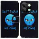 For Infinix Smart 7 HD Coloured Drawing Flip Leather Phone Case(Anger) - 1
