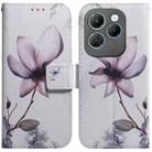 For Infinix Hot 40 / 40 Pro Coloured Drawing Flip Leather Phone Case(Magnolia) - 1