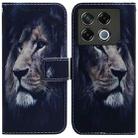 For Infinix GT 20 Pro Coloured Drawing Flip Leather Phone Case(Lion) - 1
