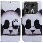 For Infinix GT 20 Pro Coloured Drawing Flip Leather Phone Case(Panda) - 1