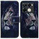 For Infinix Note 40 Pro 5G / 40 Pro 4G Coloured Drawing Flip Leather Phone Case(Lion) - 1