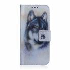 For Infinix Note 40 4G Coloured Drawing Flip Leather Phone Case(White Wolf) - 3