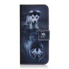 For Infinix Note 40 4G Coloured Drawing Flip Leather Phone Case(Wolf and Dog) - 3