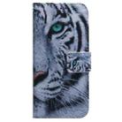 For Infinix Hot 50 4G Coloured Drawing Flip Leather Phone Case(Tiger) - 2
