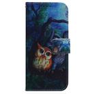 For Infinix Hot 50 5G Coloured Drawing Flip Leather Phone Case(Oil Painting Owl) - 2