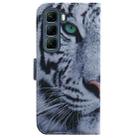 For Infinix Hot 50 5G Coloured Drawing Flip Leather Phone Case(Tiger) - 3