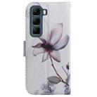 For Infinix Hot 50 5G Coloured Drawing Flip Leather Phone Case(Magnolia) - 3