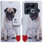 For Infinix Note 40 5G Coloured Drawing Flip Leather Phone Case(Pug) - 1