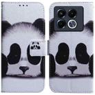 For Infinix Note 40 5G Coloured Drawing Flip Leather Phone Case(Panda) - 1