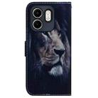 For Infinix Hot 50i / Smart 9 Coloured Drawing Flip Leather Phone Case(Lion) - 3