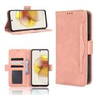 For Motorola Moto G 5G 2023 Skin Feel Calf Texture Card Slots Leather Phone Case(Pink) - 1