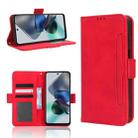 For Motorola Moto G53 / G13 Skin Feel Calf Texture Card Slots Leather Phone Case(Red) - 1