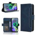 For Motorola Moto G54 5G Skin Feel Calf Texture Card Slots Leather Phone Case(Blue) - 1